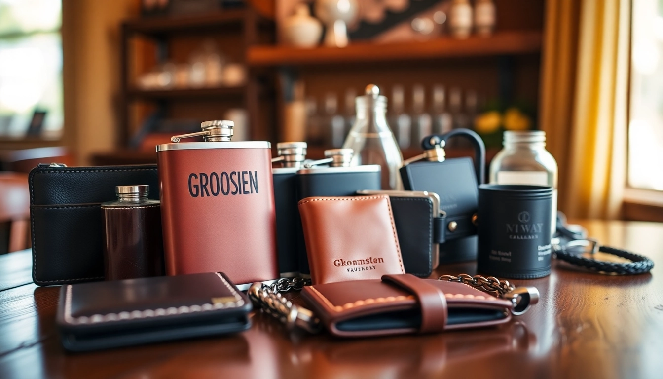 Explore various cheap groomsmen gifts featuring personalized wallets and flasks to celebrate friendship.