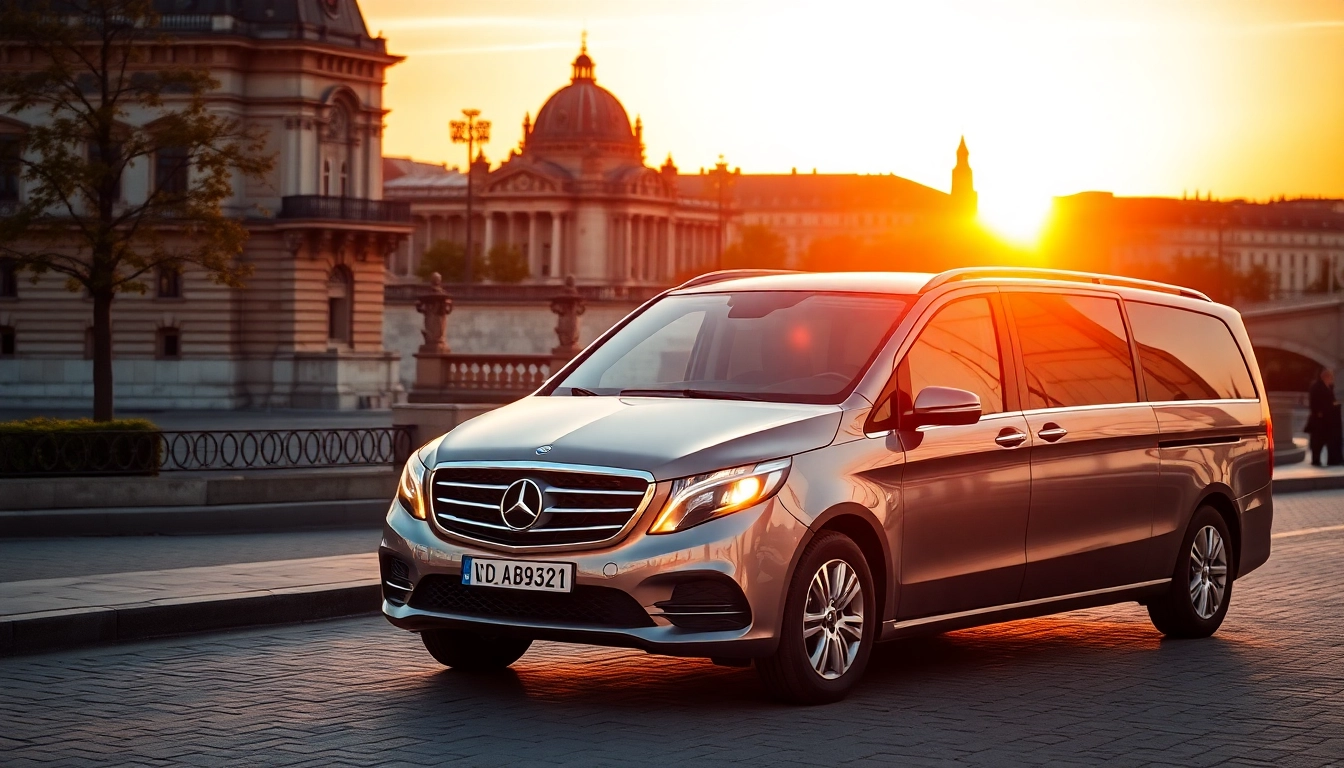 Experience a cheap chauffeur service Budapest with our elegant chauffeur vehicle in a scenic locale.