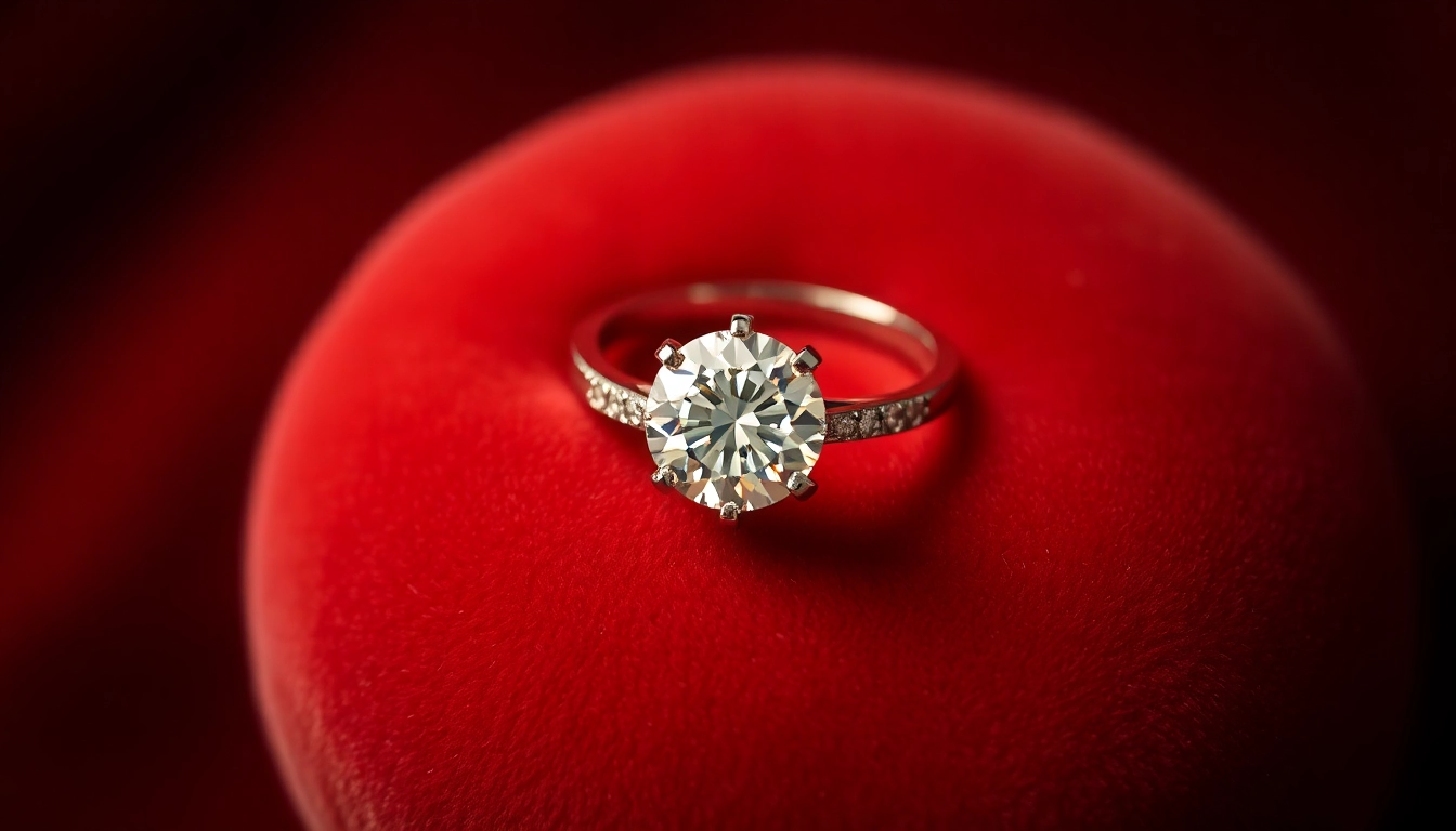 Admire this exquisite 2 Carat Engagement Ring showcasing a brilliant diamond on a delicate band, perfect for a proposal.