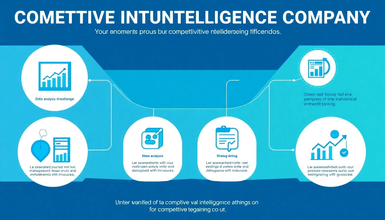 Visual representation highlighting the role of a competitive intelligence company in data analysis and strategic insights.