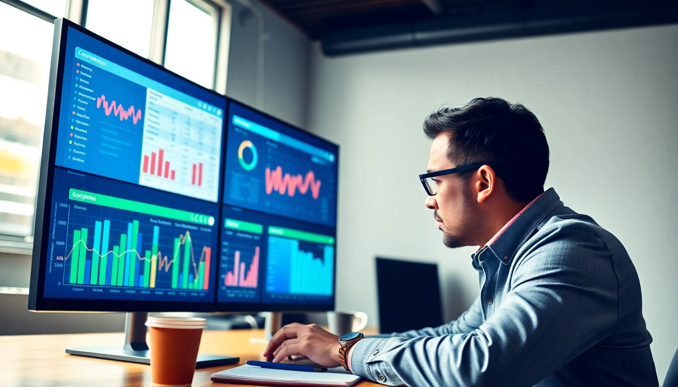 Analyze data for finding competitor pricing with a focused business analyst in a modern office.