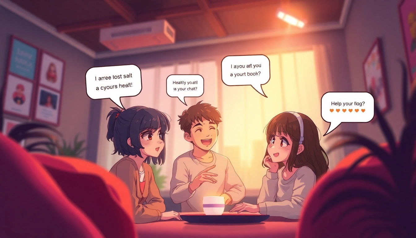 Engaging chat experience with characters from crushion ai showcasing interaction.