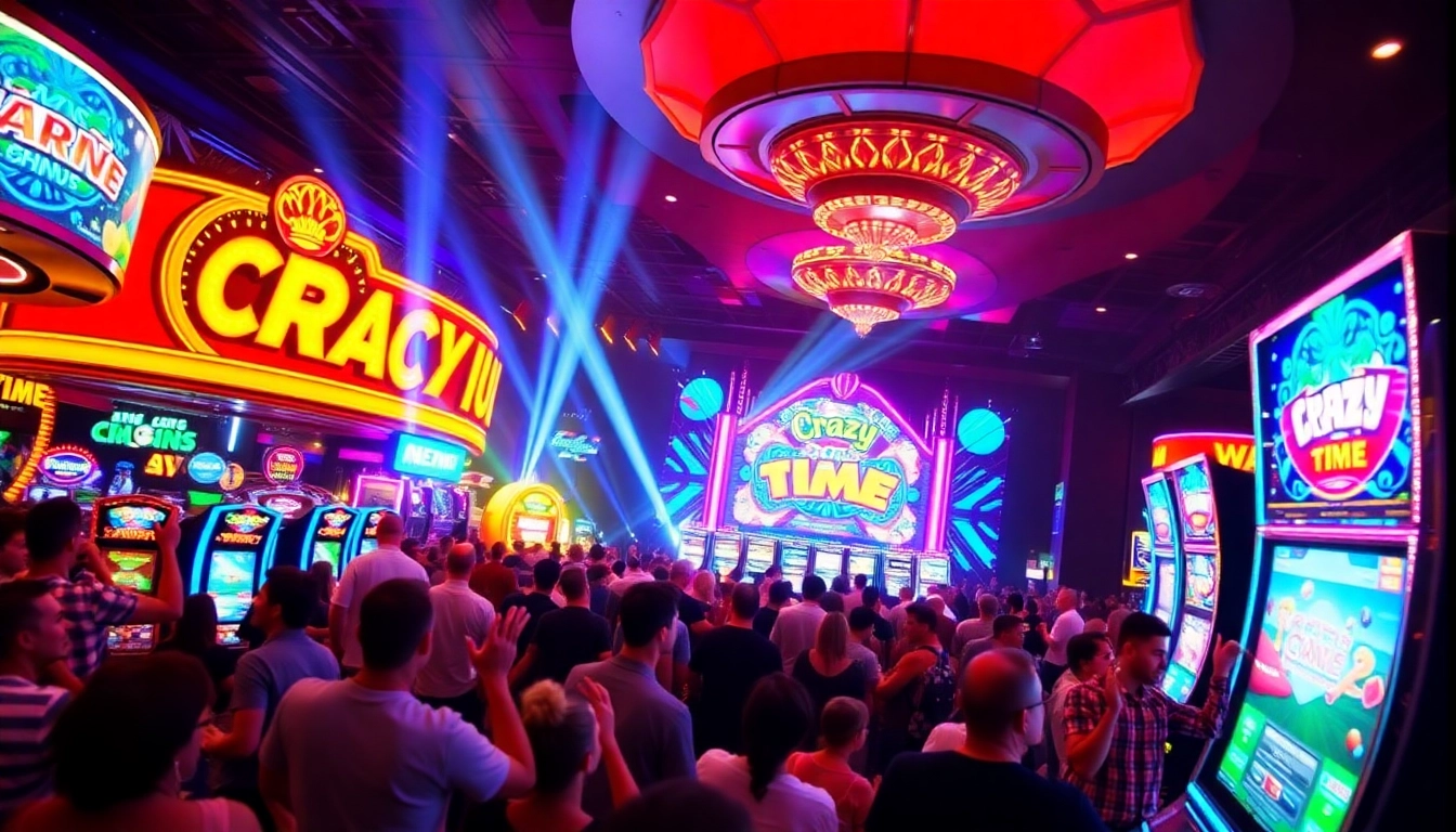 Experience the excitement of Crazy Time live with vibrant visuals and engaging interactions in the game show.