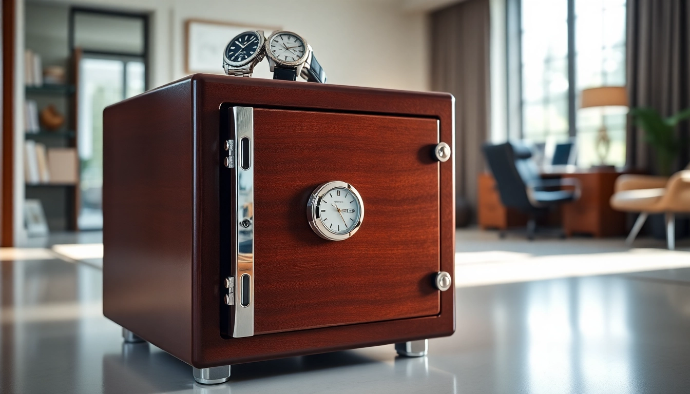Secure your watches in a premium watch safe, showcasing modern design and advanced locking features.