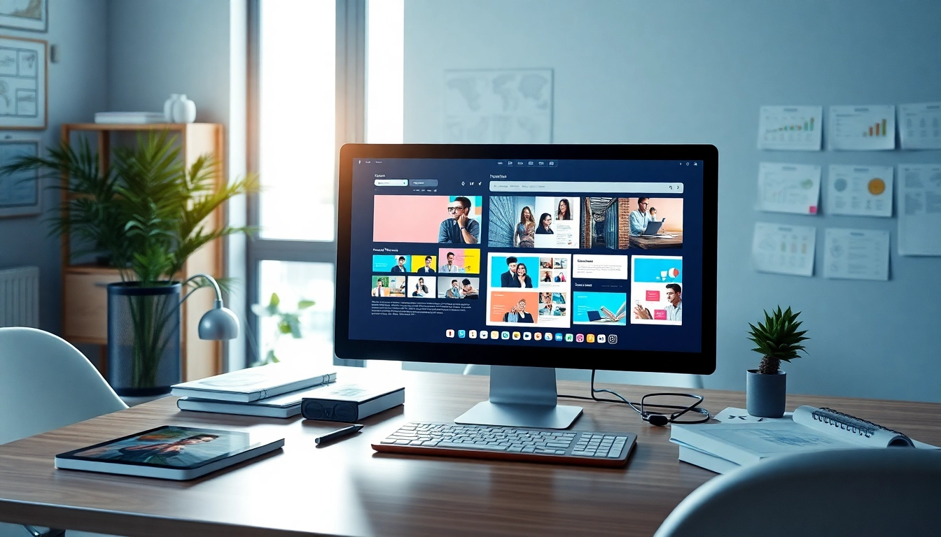 Showcasing kc web design concepts in a dynamic and energetic workspace atmosphere.