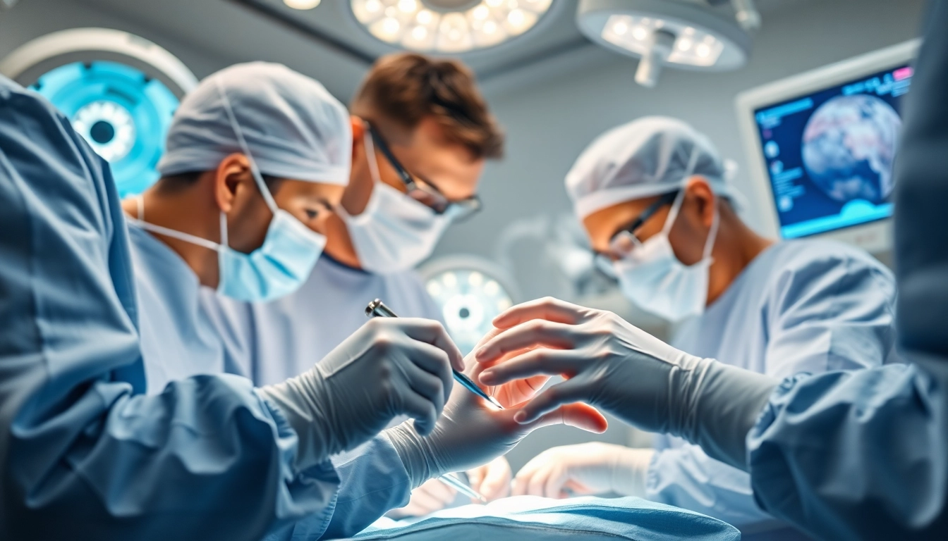Behandeln von Handchirurgie Braunschweig mit Präzision in einem modernen Operationstheater.