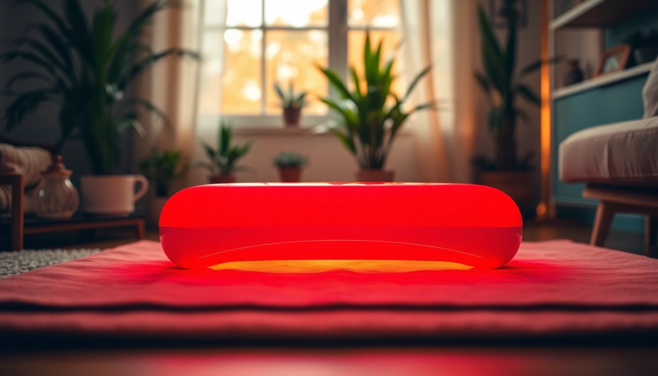 Experience full body red lighttherapy at home with this sleek and inviting setup.