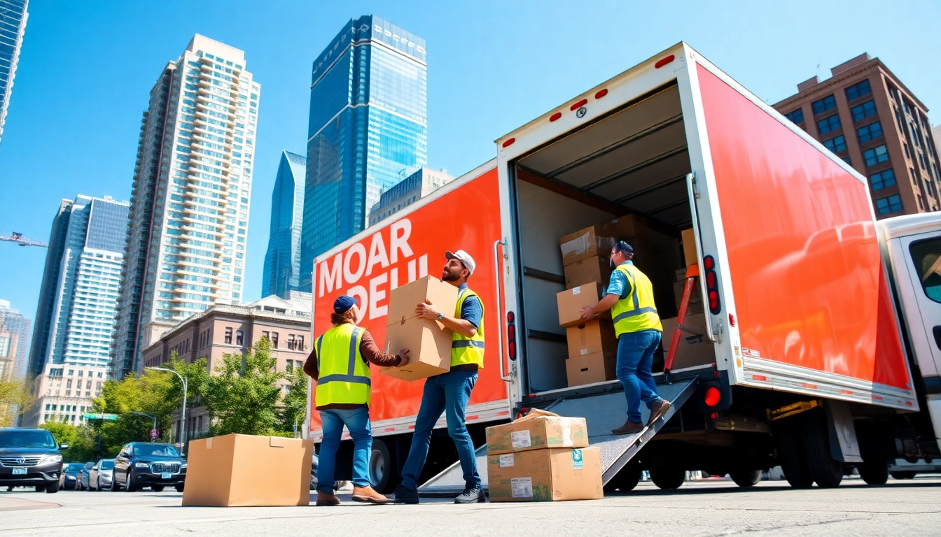 Movers Toronto team loading boxes into a truck, highlighting efficiency and professionalism.